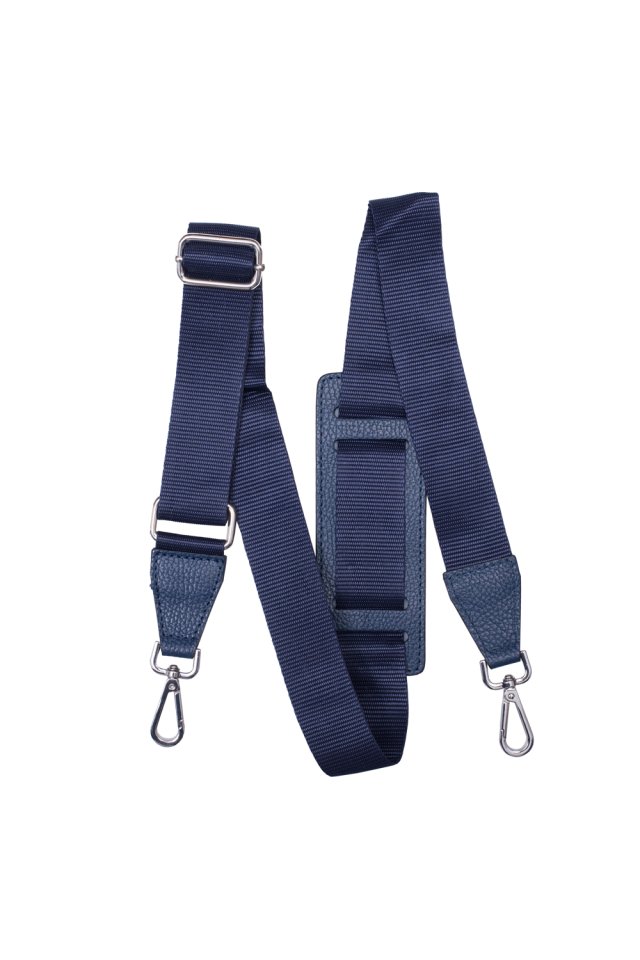 Borsa da uomo in vera pelle blu navy per consulenza e laptop