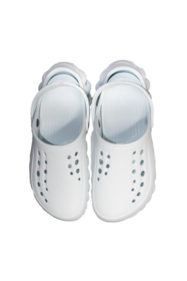 Zoccoli medici professionali, bianchi, in schiuma EVA, tipo Crocs - modello da uomo, con dettagli applicati