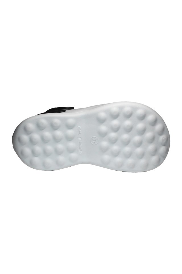 Zoccoli medicali da donna in bianco e nero - Zoccoli con dettagli applicati