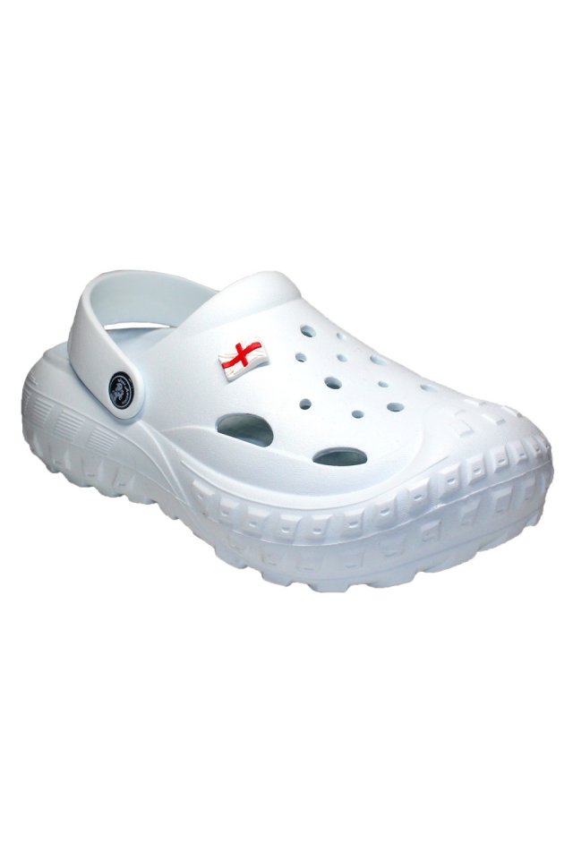 Zoccoli bianchi da donna con dettagli applicati