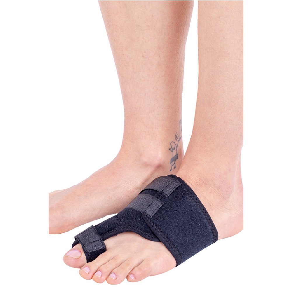 Tutore per alluce valgo Triasport Hallufix, SRT301, Misura universale, Nero, Dritto