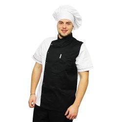  Cappello da cuoco-pasticciere bianco, unisex, misura universale, con chiusura tipo riccio