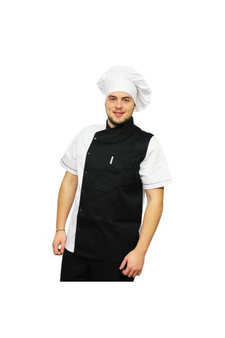  Cappello da cuoco-pasticciere bianco, unisex, misura universale, con chiusura tipo riccio