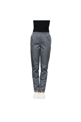 Pantaloni unisex grigio con elastico e due tasche laterali