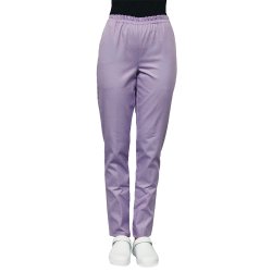 Pantaloni lilla unisex con elastico e due tasche laterali
